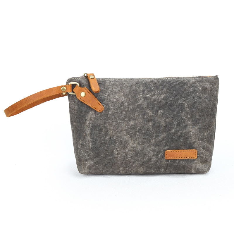 Waxed Canvas Bathroom Bag