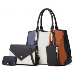 Fashion color contrast womens bag Womens handbag shoulder crossbody bag vintage socialite shoulder tote